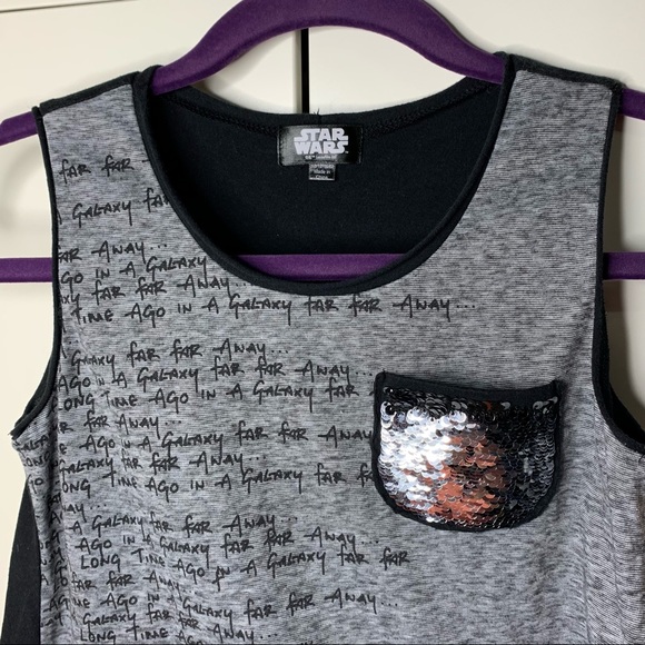 Girl’s Star Wars Reversible Sequins Tank Top - Picture 2 of 13